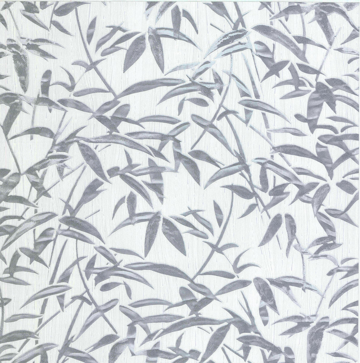 Brewster 2766-95579 Vanda Grey Milano Leaves Wallpaper