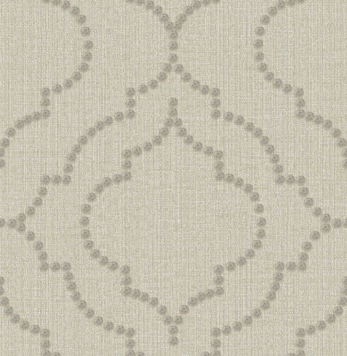 Brewster 2767-003356 Garett Wheat Quatrefoil Wallpaper