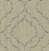 Brewster 2767-003362 Garett Light Green Quatrefoil Wallpaper