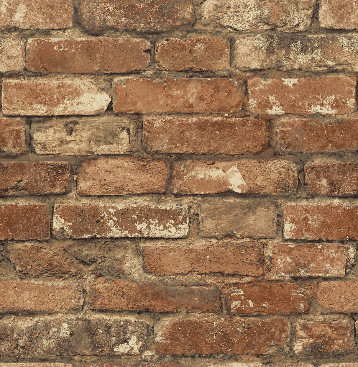 Brewster 2767-20097 Davis Red Brick Wallpaper