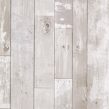 Brewster 2767-20131 Harbored Light Grey Distressed Wood Panel Wallpaper