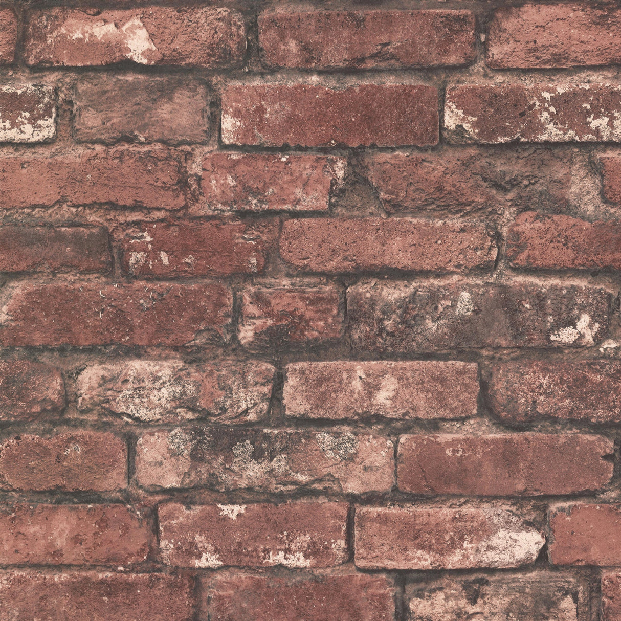 Brewster 2767-21258 Davis Dark Red Exposed Brick Wallpaper