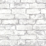 Brewster 2767-21261 Davis White Brick Wallpaper