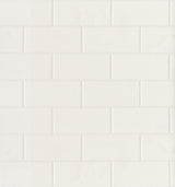 Brewster 2767-21399 Galley White Subway Tile Wallpaper