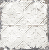 Brewster 2767-22305 Artisan White Tin Ceiling Wallpaper