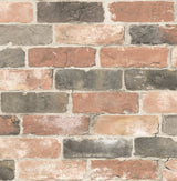 Brewster 2767-22320 Adams Multicolor Reclaimed Bricks Wallpaper