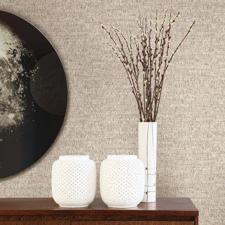 Brewster 2767-23768 Burl White Small Faux Cork Wallpaper