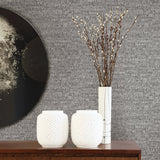 Brewster 2767-23769 Burl Grey Small Faux Cork Wallpaper