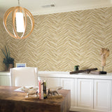 Brewster 2767-23778 Pina Brown Chevron Weave Wallpaper