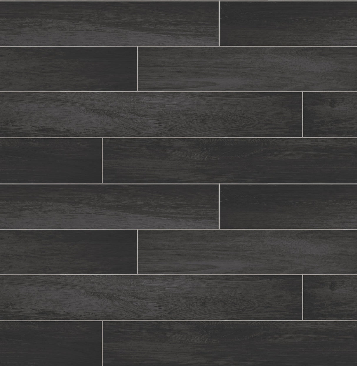 Brewster 2767-23820 Nika Black Sleek Wood Wallpaper