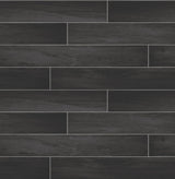 Brewster 2767-23820 Nika Black Sleek Wood Wallpaper