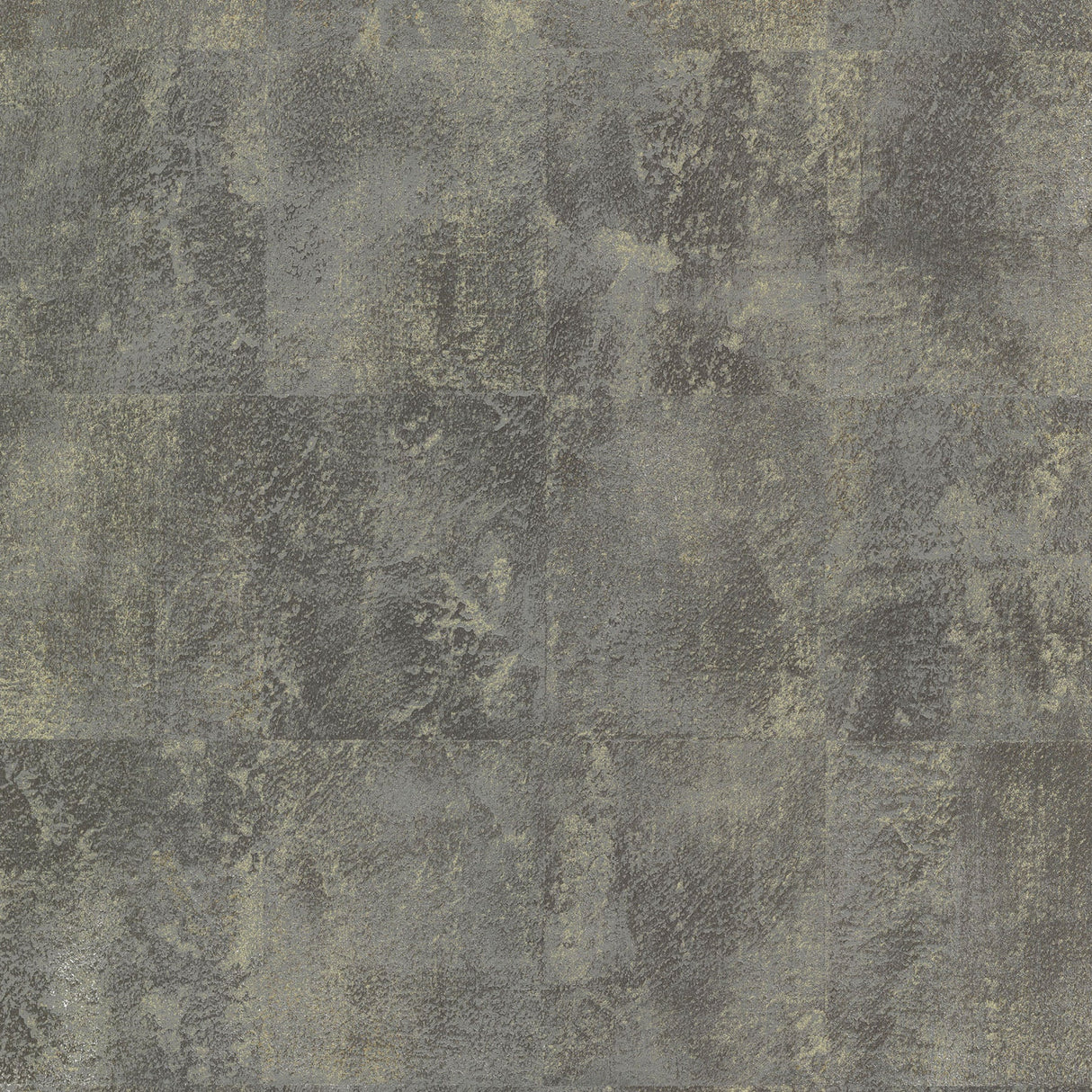 Brewster 2767-24434 Azoic Dark Grey Brushstroke Squares Wallpaper