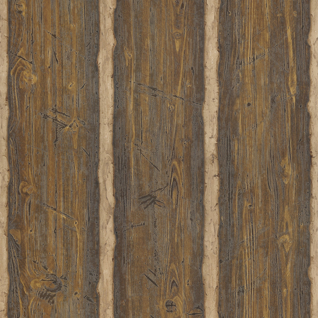 Brewster 2767-41382 Hodgenville Brown Wood Paneling Wallpaper