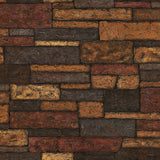 Brewster 2767-41394 Madeline Brown Stone Texture Wallpaper