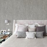 Brewster 2767-42036 Maison Silver Maison Texture Wallpaper