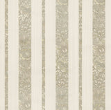 Brewster 2768-3227 Certosa Gold Floral Stripe Wallpaper