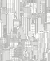 Advantage 2773-795127 Aston Light Grey City Wallpaper