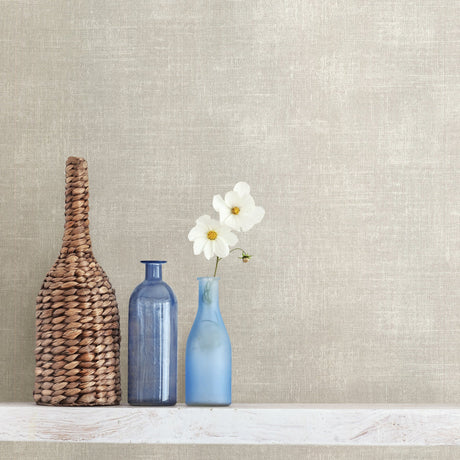 Advantage 2774-700527 Sandia Off-White Canvas Wallpaper