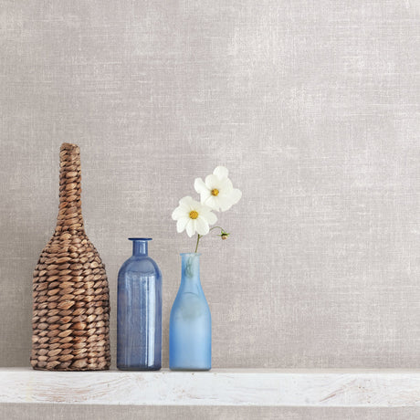 Advantage 2774-700541 Sandia Light Grey Canvas Wallpaper