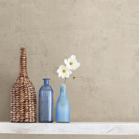 Advantage 2774-831740 Brooks Khaki Concrete Wallpaper