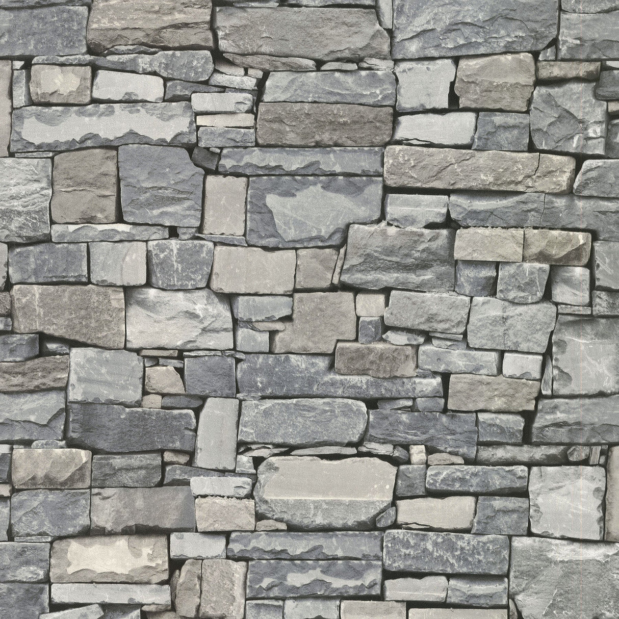 Advantage 2774-859102 Wrangell Grey Stacked Slate Wallpaper