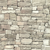 Advantage 2774-859119 Wrangell Beige Stacked Slate Wallpaper