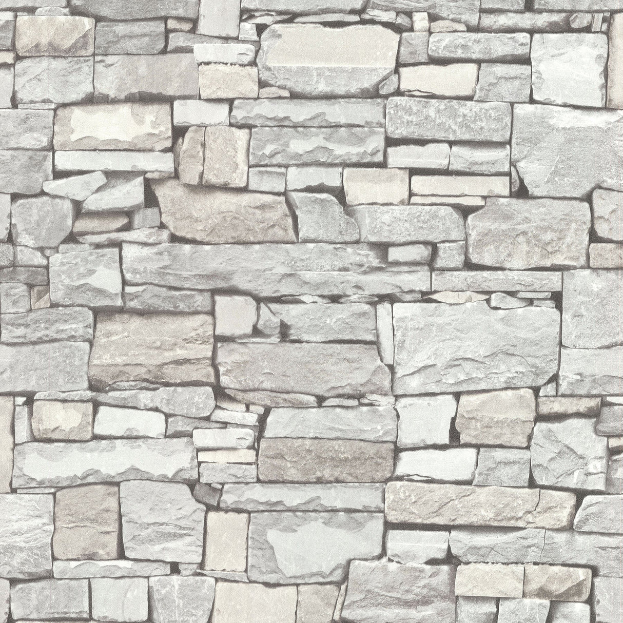 Advantage 2774-859126 Wrangell Cream Stacked Slate Wallpaper