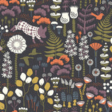 A-Street Prints 2782-1452 Hoppet Folk Black Scandinavian Wallpaper