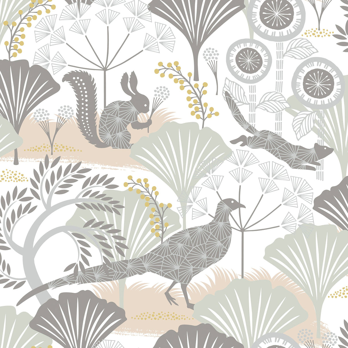 A-Street Prints 2782-1471 Skog Forest Multicolor Woodland Wallpaper