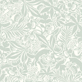 A-Street Prints 2782-1478 Lummig Fox Seafoam Botanical Wallpaper