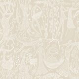 A-Street Prints 2782-1763 Poem d´Amour Beige Folk Wallpaper