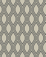 A-Street Prints 2782-24500 Honeycomb Beige Geometric Wallpaper
