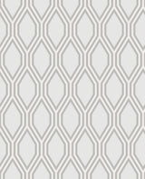 A-Street Prints 2782-24501 Honeycomb Grey Geometric Wallpaper