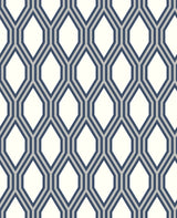 A-Street Prints 2782-24504 Honeycomb Navy Geometric Wallpaper