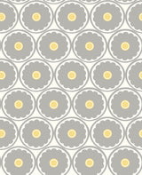 A-Street Prints 2782-24509 Buttercup Grey Flower Wallpaper