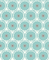 A-Street Prints 2782-24510 Buttercup Turquoise Flower Wallpaper