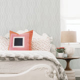 A-Street Prints 2782-24512 Coventry White Trellis Wallpaper
