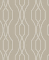 A-Street Prints 2782-24513 Coventry Taupe Trellis Wallpaper