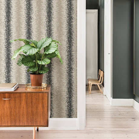 A-Street Prints 2782-24517 Quake Taupe Abstract Stripe Wallpaper