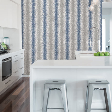 A-Street Prints 2782-24521 Quake Blue Abstract Stripe Wallpaper