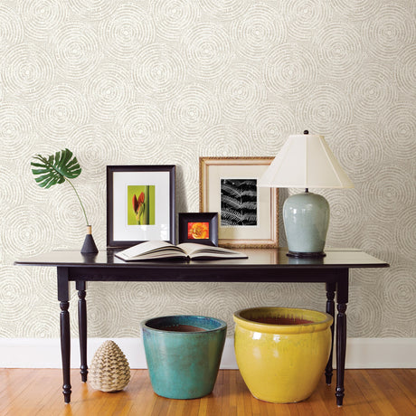 A-Street Prints 2782-24522 Ripple Taupe Shibori Wallpaper