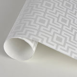 A-Street Prints 2782-24531 Boxwood Silver Geometric Wallpaper