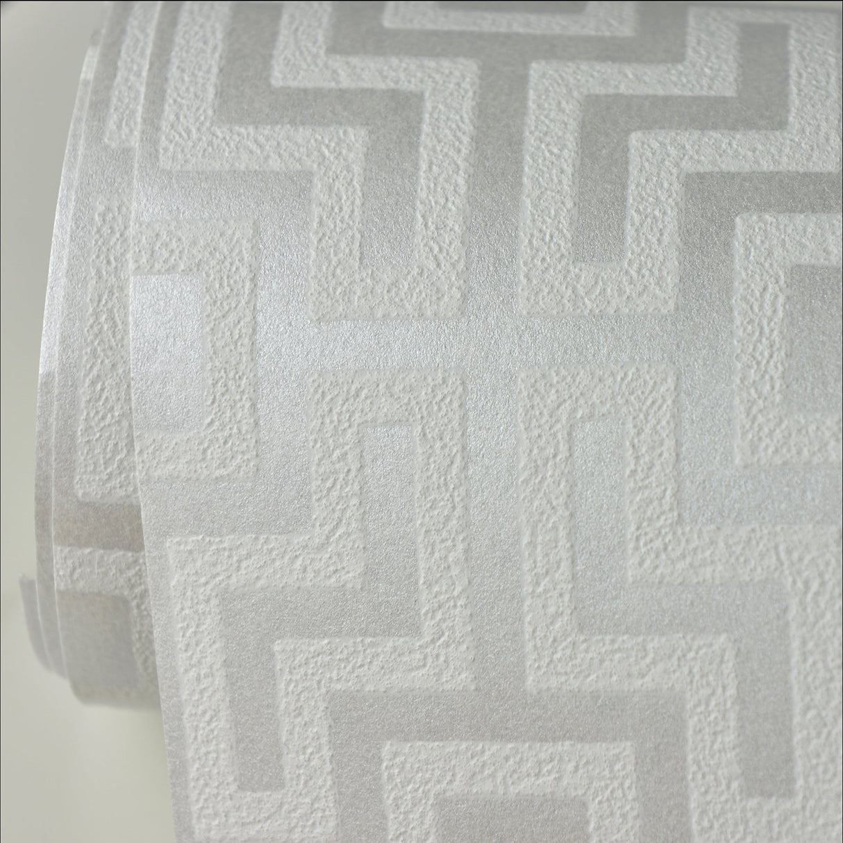 A-Street Prints 2782-24531 Boxwood Silver Geometric Wallpaper