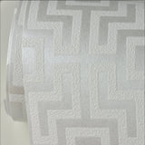 A-Street Prints 2782-24531 Boxwood Silver Geometric Wallpaper