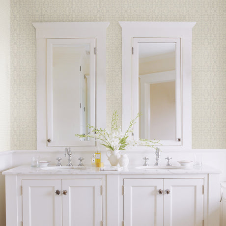 A-Street Prints 2782-24531 Boxwood Silver Geometric Wallpaper