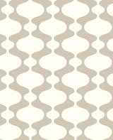 A-Street Prints 2782-24541 Ashbury Taupe Retro Wallpaper