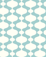 A-Street Prints 2782-24543 Ashbury Turquoise Retro Wallpaper