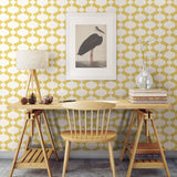 A-Street Prints 2782-24544 Ashbury Yellow Retro Wallpaper