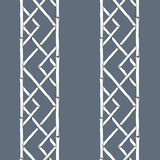 A-Street Prints 2785-24807 Indigo Latticework Wallpaper