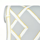 A-Street Prints 2785-24810 Citrine Latticework Wallpaper